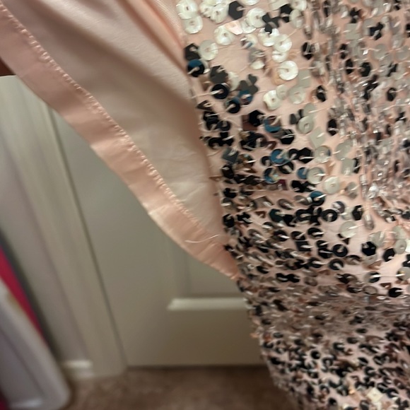 Like New Kate Spade Pink Sequin Sparkle Party Holiday Dress Pockets S 4 - Picture 9 of 10
